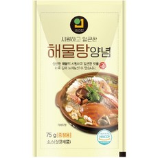 한국소스 해물탕(소스인) 75g 너무너무 맛있는 해물탕소스 마트용 포장용 배달용 [원산지:상세설명에, 1개