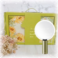 FRIDA聯名 向陽覓光限定禮盒 Amiro LED智能日光梳妝鏡 O系列 美妝 高清鏡, 森林綠,「不」加購五倍鏡