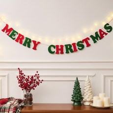 크리스마스 데코 펠트 가랜드, 1개