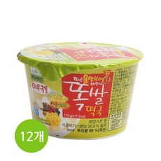 칠갑농산 똑쌀떡국 매운국물, 178g, 12개