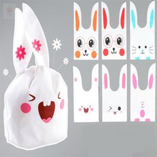 핫프로컬렉션 선물용 포장 봉투 1P 선물포장봉투, 소-스마일발토끼