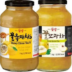 꽃샘 꿀유자차S 1kg + 꿀모과차 1kg, 1개