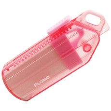 富樂夢滑動上市橡皮擦 獨家專利設計 好推好擦 台灣製環保無毒 河馬班玩具, 1個, 淺粉