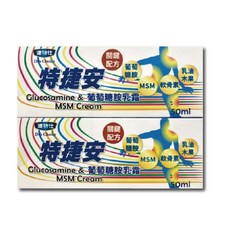 達特仕特捷安葡萄糖胺乳霜50ml/條 兩盒組 關鍵配方 軟骨素 乳油木果 台灣公司貨, 2個, 50ml