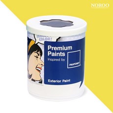 노루페인트 팬톤 실외 벽면 저광 페인트, 13-0647 Illuminating, 1L, 1개