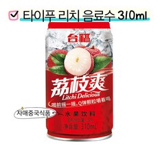 <자매중국식품> lizhi 타이푸 리즈쐉 리치음료 중국음료수, 1개, 310ml