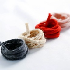 가배리본 돌돌이 니트 스트링 레터링니트끈, 레드, 1개