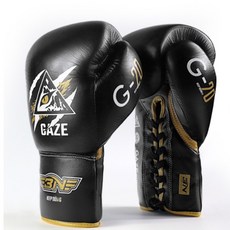 BN FIGHT 真皮拳擊手套, 1個, 12盎司-黑色, 黑色