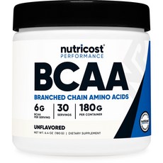 뉴트리코스트 BCAA 아미노산 Branched Chain Amino Acids 무맛180g, 180g, 1개