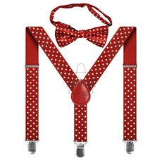 아이 멜빵벨트 땡땡이 레드 어린이멜빵바지 유아멜빵