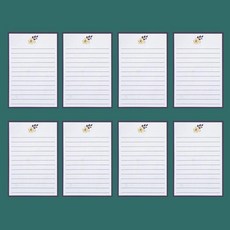 新品 復古信封信紙套裝簡約信封火漆套裝明信片賀卡情書送朋友 副廠商品, 1個, 藍色邊框信紙/8張, 藍色邊框