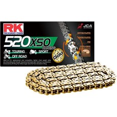 RK 520XSO RX-RING 頂級 油封 鍊條, 1個, GB 黃金油封鍊條