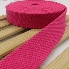 스트랩 가방 웨빙 벨트 봉제 백팩 벨트 개 웨빙 5m 코튼 DIY 20mm 가방 캔버스 액세서리, Rose red, 1개