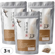 청기삼환차 티백 목에 좋은 도라지 호박 결명자차 기관지 기침 가래 관리 건강차, 3개, 30개입, 1.2g