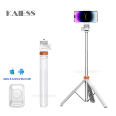 Kaiess藍牙自拍棒/運動相機架/手機三腳架, 單色