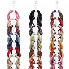 Kkmilamila 여아용 헤어밴드 홀더 효율적인 수납 정리함 3개 - 여성 걸이식 헤어 액세서리 보관함 침실용 화이트 헤드밴드 디스플레이 대학 기숙사 장식