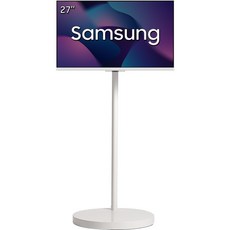 삼성 무빙스타일 M5 스탠다드 27인치 IPS 스마트 모니터 OTT 이동식 거치대 무빙 스탠드, 무빙스타일 M50F 웜화이트, 68.6cm