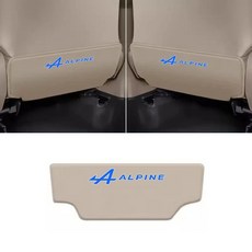자동차 가죽 시트 백 프로텍터 킥 패드 스타일링 스마트 포투 포포 인테리어, 1개, 2. 1pc-beige