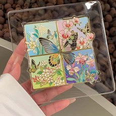 熱帶蝴蝶 拼圖 夜光 金屬冰箱貼 古風 旅遊 文創 紀念 伴手禮, 如圖所示
