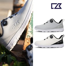 커터앤벅 남성 라인로고 스파이크리스 골프화 - CBM5AGS114