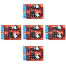 5pcs NE555 펄스 신호 발생기 모듈 1Hz–200kHz 조정 가능 주파수 2–98 듀티 사이클 5V–15V DC 호환 스테퍼 모터 제어 MCU 테스트용, 5pcs NE555 펄스 신호 발생기 모듈 1Hz–20