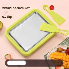 도랑가게 철판아이스크림판 철판 아이스크림만들기, 그린, 기본 색상