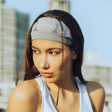 타이탄워크 제로스웻 스포츠 헤어밴드 머리 러닝 쿨 운동 머리띠, 1개, 그레이
