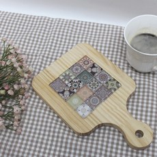 뚝딱 모자이크 타일 원목 냄비 받침 가방미포함 만들기 교구 재료 (Araium), 상세페이지 참조