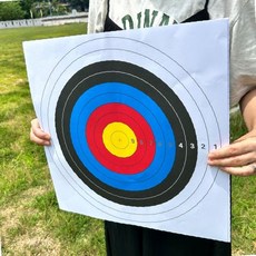 야외 레저 스포츠 연습용 동심원 타겟 표적지 훈련 게임 액티비티 용품 종이, 1개, 상세페이지 참조