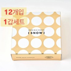 [신발매! 홋카이도 한정] SNOW WHITE CHEESE 스노우 밀크 치즈 SNOW MILK CHEESE, 1박스, 120g
