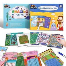 iPlay iLearn 迷宮與詞彙搜索學習卡, 1個