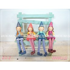 *︵House傢飾︵* 精靈村站姿娃娃-布腿 4個1組【限量款/新發售】, 1個