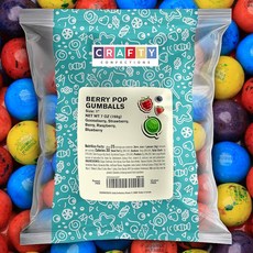 아동용 사탕껌 - 2.5cm(1인치) 더블 버블 검볼 - 베리 블롯 빅 검볼 가방 포함 - 198.4g(7온스) 츄잉껌 자이언트 버블 껌, 1개입(1팩)