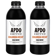 [Apdo.] 압도적인 더치커피 1L+1L 콜롬비아디카페인 콜드브루 원액 고소하고 깔끔함, 2개, 1L, 1개입