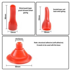 실란트 도구 코킹 노즐 8개 건설 도구 직접 밀어넣는 타입 덕빌 타입 수축형 유리 접착제 팁 실용적, [01] 옵션1