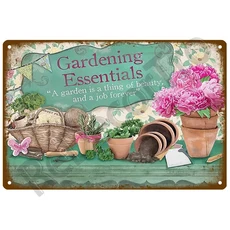 예쁜정원 꽃 빈티지 플라크 플레이트 장식, 08 ZZTH 31216, 01 20x30cm