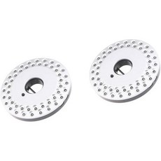 야외 조명 조조퍼니 2pcs 48 캠핑 램프 파티오 우산 라이트 폴 고휘도 전구 에너지 효율적인 사용, Silverx2pcs_Size 2x2pcs, Size 2x2pcs, 1개