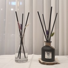 밍블랑 셀프인테리어 디퓨저재료 모음 DIY 디퓨저 공병 섬유스틱 리필오일 디퓨저스틱, 1개, 두껍고 중간길이 섬유스틱6mm*30cm 4개