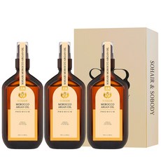 쏘헤어 모로코 아르간 오일 프리미엄 헤어 에센스 3병, 100ml, 3개