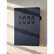 DOA양지 2026년 날짜형 노트 플래너 A5 다이어리 업무용 수첩 일기장 만년다이어리 노트, 네이비, 1개