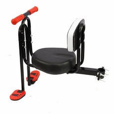 자전거 보조의자 앞좌석 시트 산악 스쿠터 페달 뒷안장 스툴, 블랙 소파 좌석+팔걸이+발판+등받이, 1개