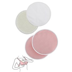 모유 패드 4장입 수유 패드 코튼 씻을 수 있는 거즈 반복 사용 극히