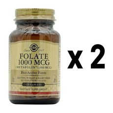 Solgar 솔가 엽산 메타폴린 1000mcg 타블렛 120정 2개