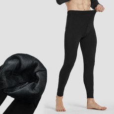 옆라인 무봉제 털 안감 신축성 좋은 남성 퍼 레깅스dao2+3hrv