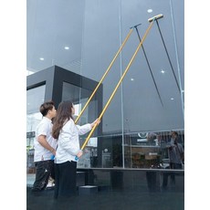 유리창 닦이 높은곳 유리 청소 닦기 다용도 창문 청소기 장대 윈도우, l급 1.4m 9종 합금 한 두 머리