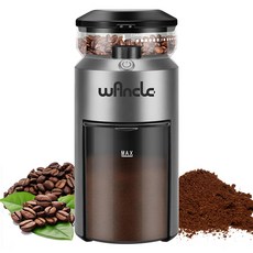 WANCLE ELECTRIC BURR 커피 그라인더 에스프레소 프레스를 위한 28가지 정밀 그라인딩 있는 조정 가능한, EU, 220V, CBG 8000 Gray