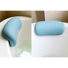 浴缸枕頭 防水防滑 泡澡靠枕 靠背墊 頭靠 酒店居家浴室配件 躺枕 浴枕, 藍色, 1個