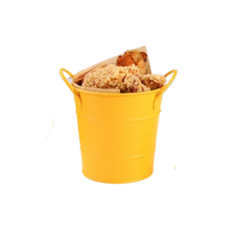 迷你造型炸物桶 復古金屬點心桶 派對餐桌擺飾, 1個, 款式六