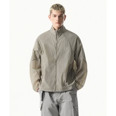 [백화점상품] MUSINSA STANDARD [시티 레저] 하이넥 시어 윈드브레이커 재킷 [그레이쉬 베이지] MMEJJ5Z02-GI, S