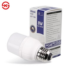 비츠온 LED 전구 T벌브 8W 빔스틱 램프, 1개, 주광색